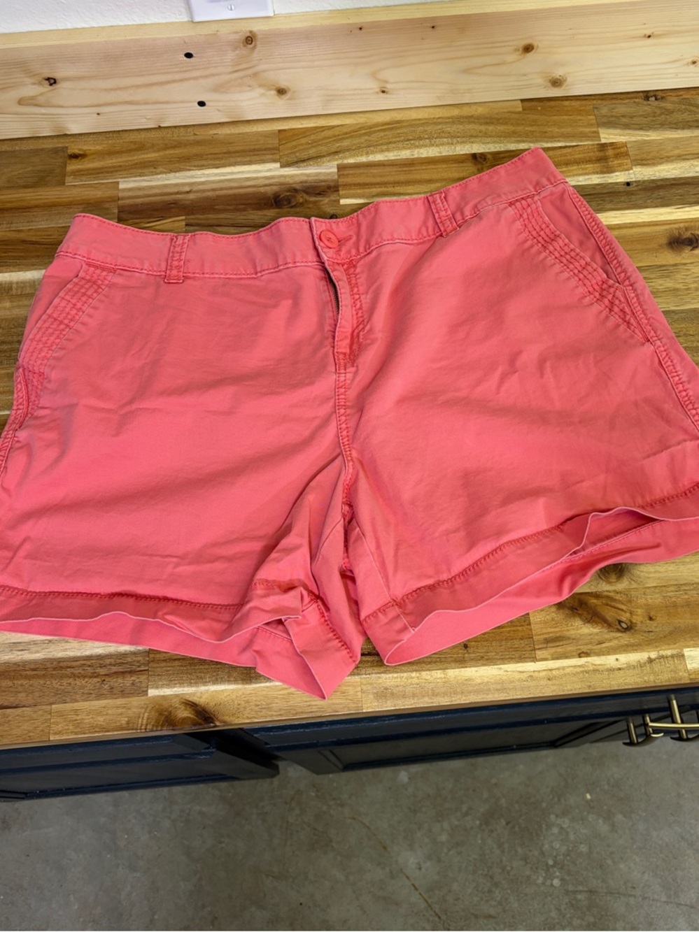 Maurices Coral Pink Women's Chino Shorts